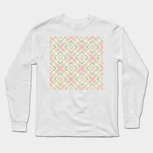 Tic Tac Toe Holiday Pattern Long Sleeve T-Shirt